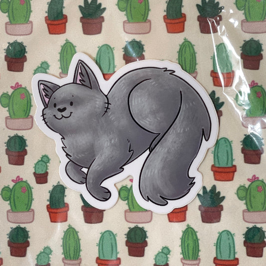 Cat - Gray Sticker
