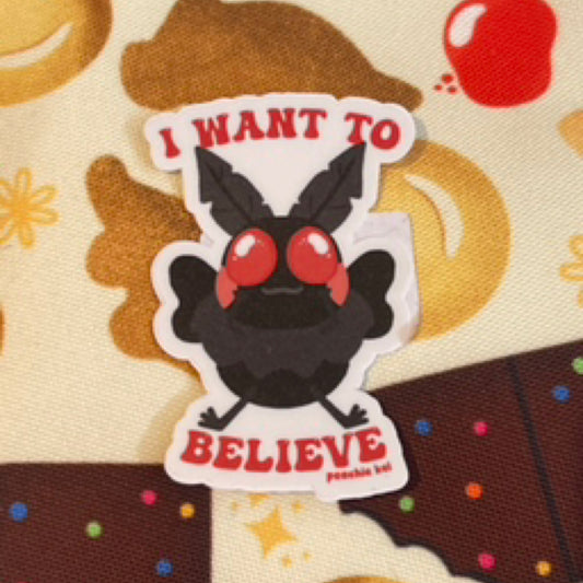 Peachie I Want To Believe Sticker