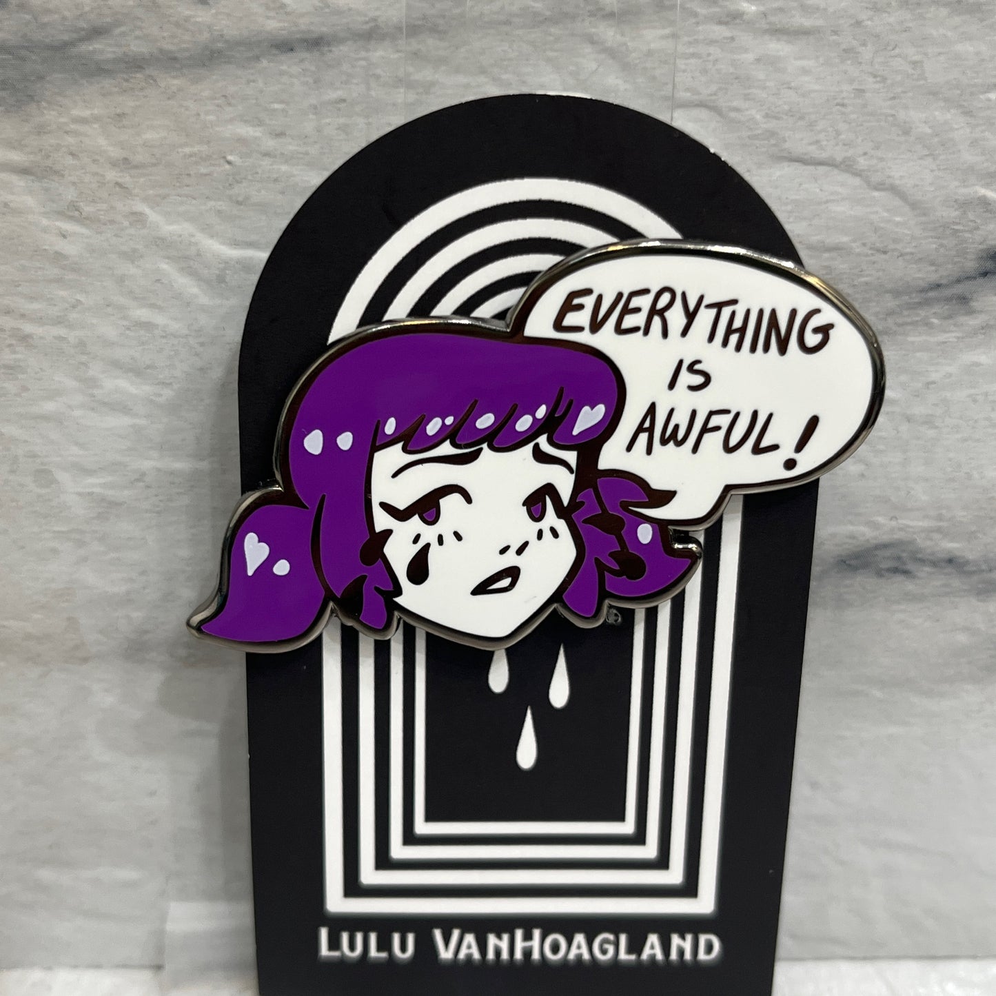 Everything is Awful Enamel Pin