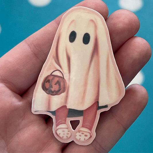 Glow in Dark Ghost Girl Sticker