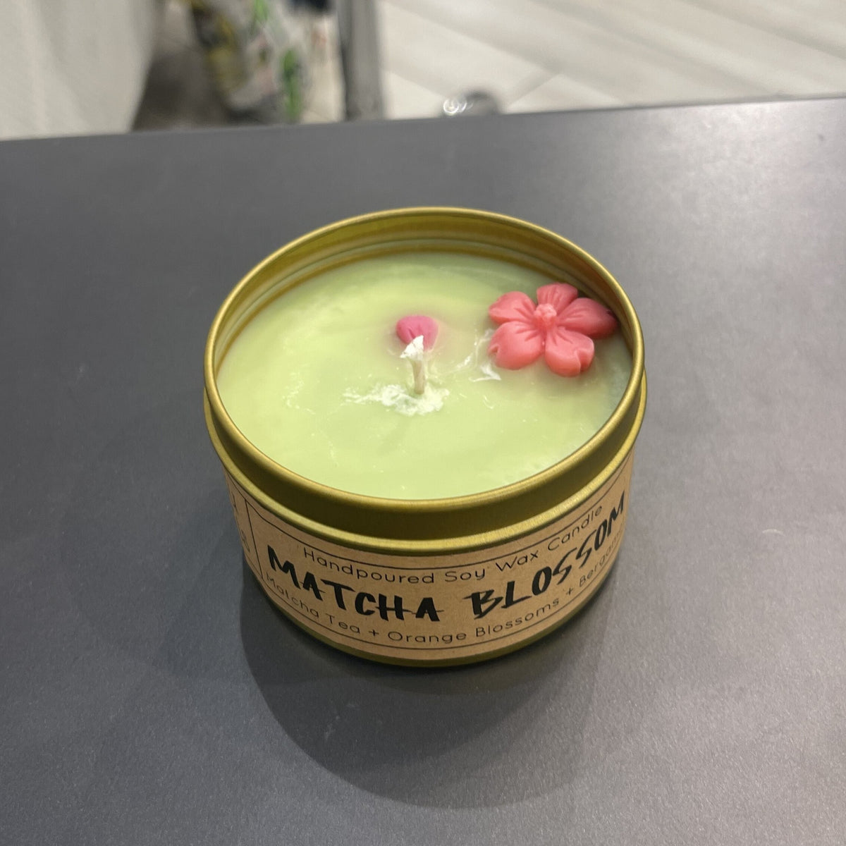 Matchablossom Candle