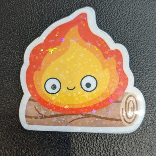 Calcifer Holographic Sticker
