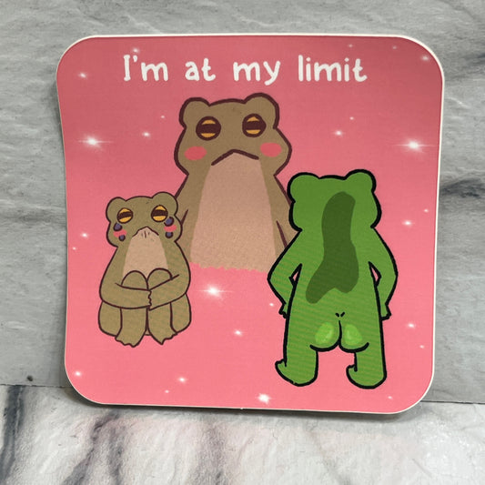 At My Limit Sticker