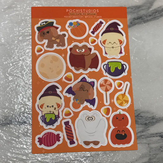Too Cute to Spook Sticker Sheet