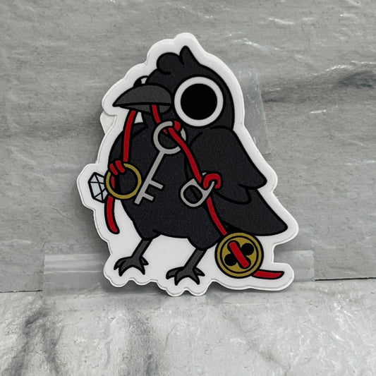 Shiny Things Crow Sticker