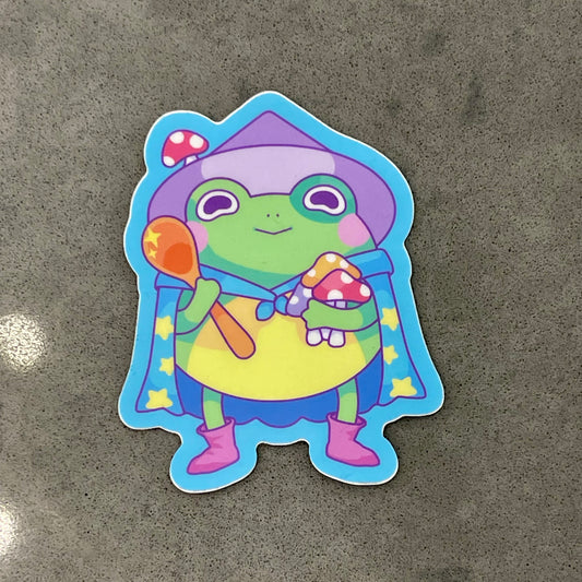 Frog Chef Wizard Sticker