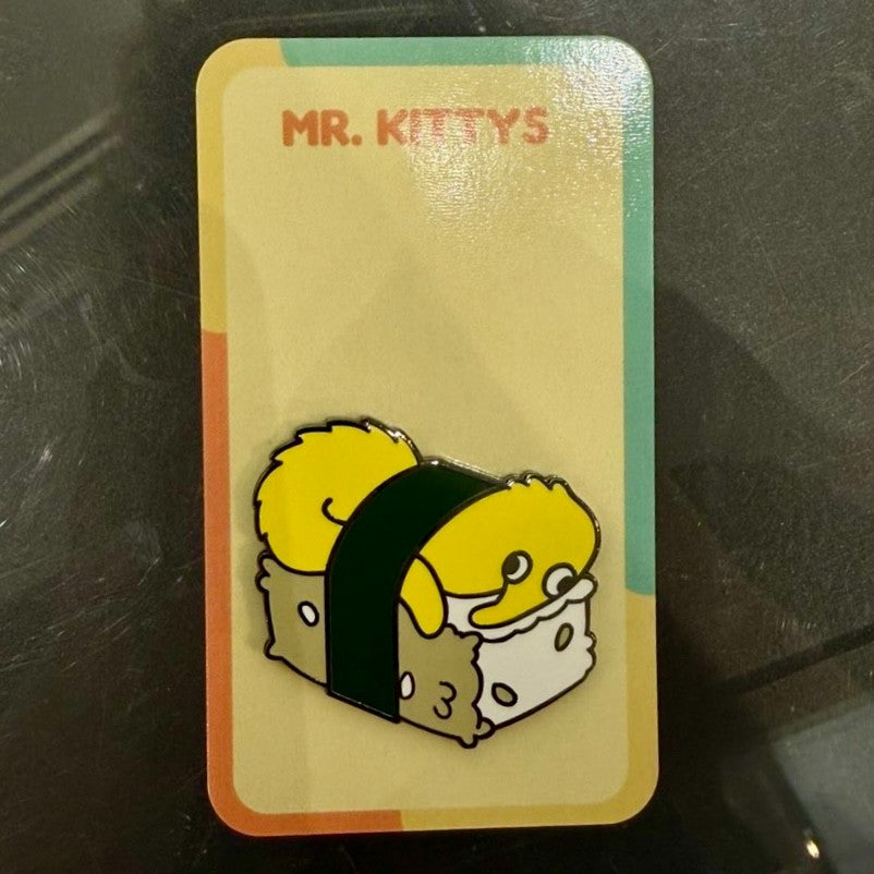 WORM SUSHI ENAMEL PIN