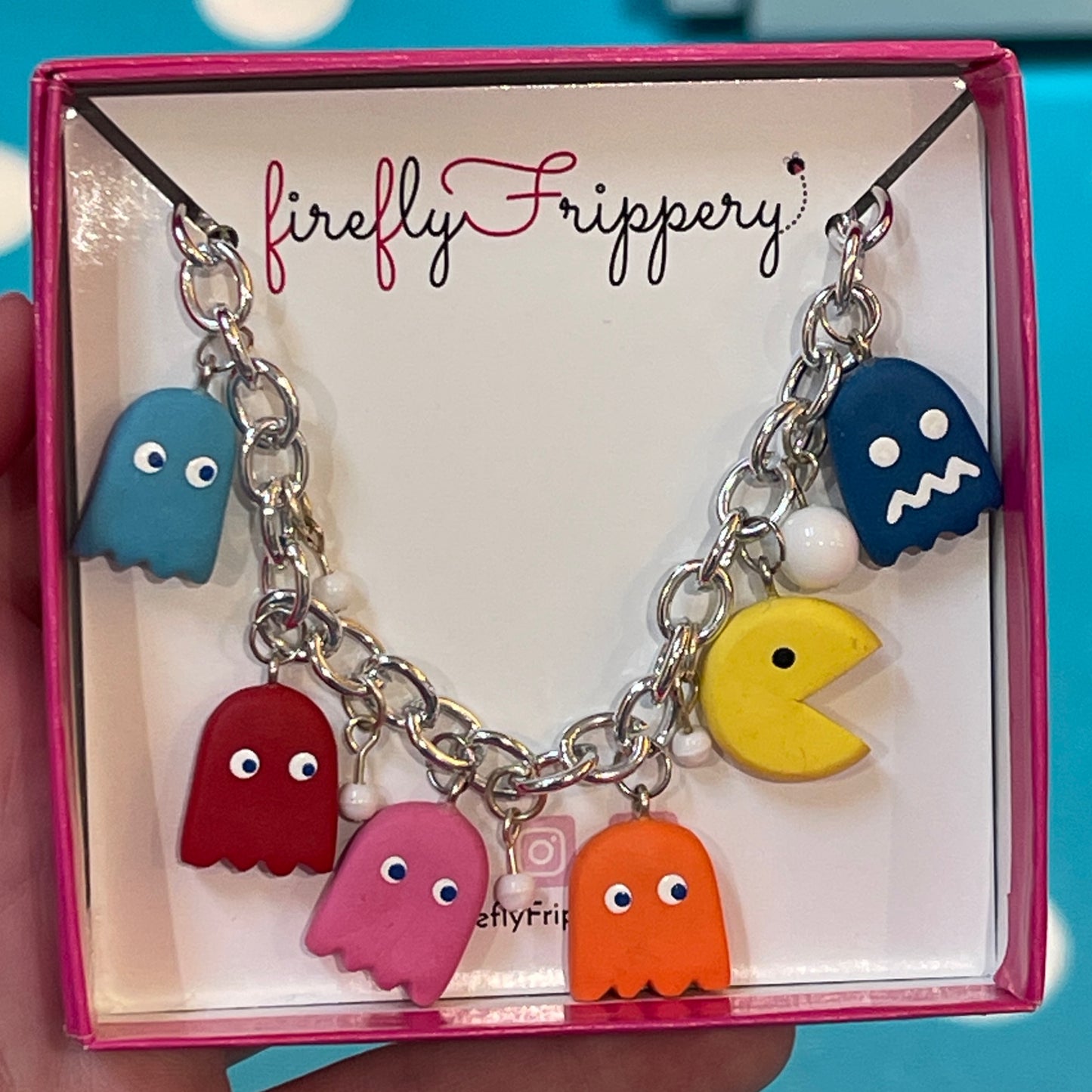 Pac Man Charm Bracelet