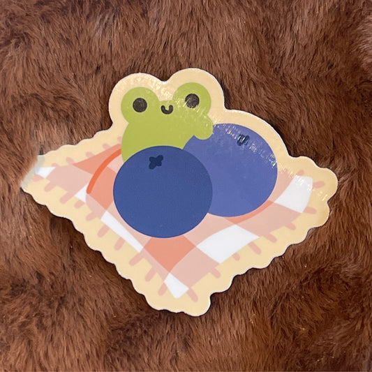 Frog with Blueberries