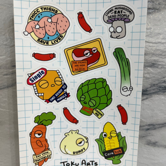Mini Mart : After Hours Sticker Sheet