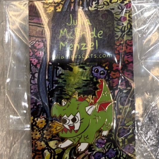 Dragon Cat Enamel Pin