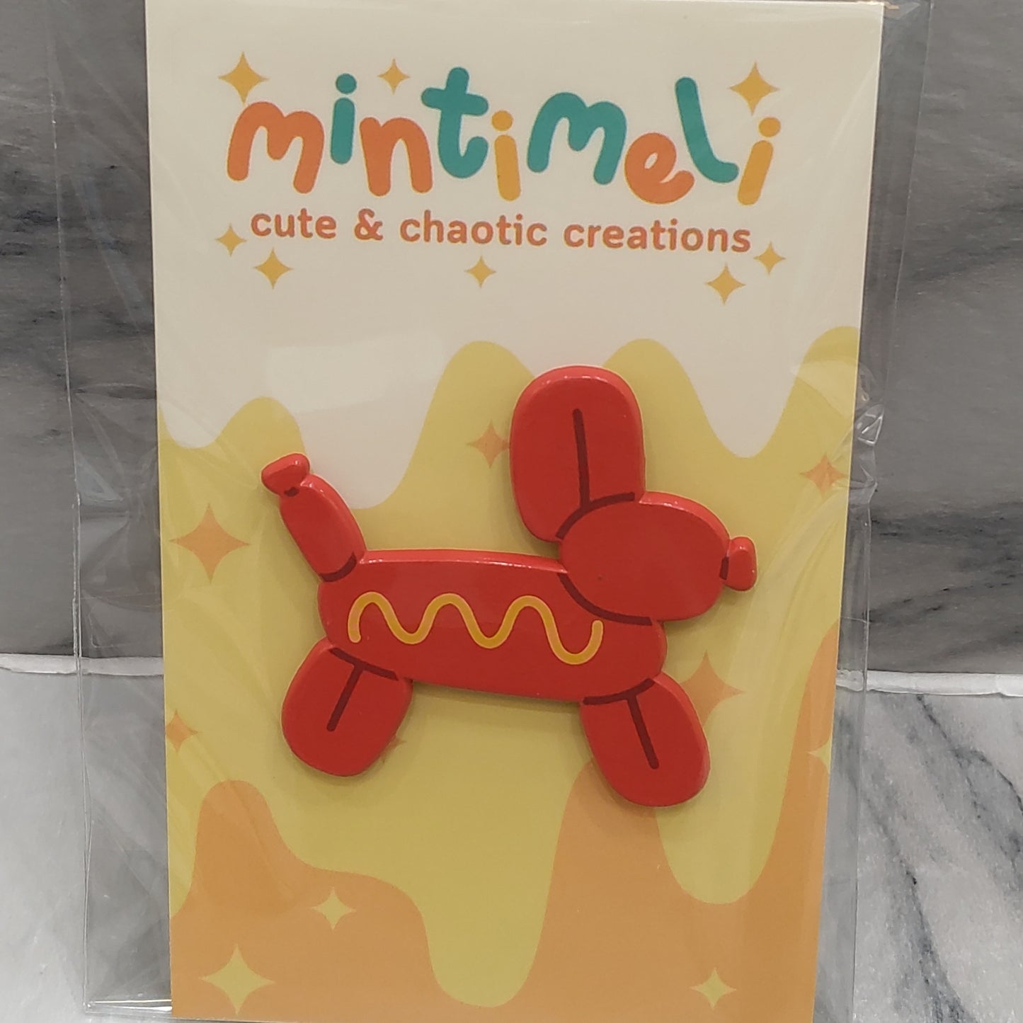 Hot Dog Enamel Pin