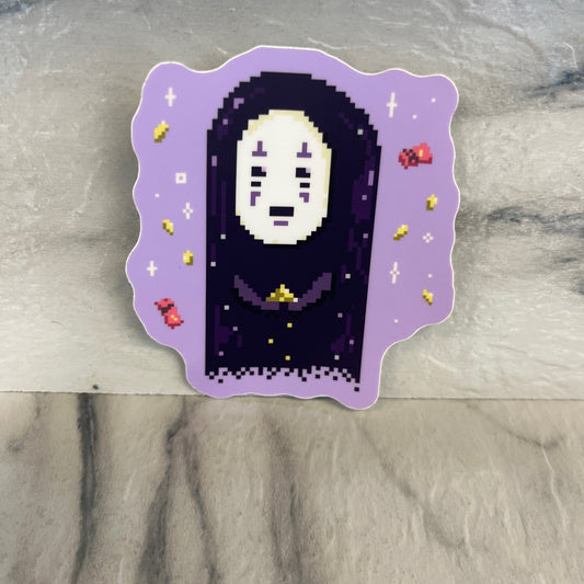 8-bit No Face Sticker