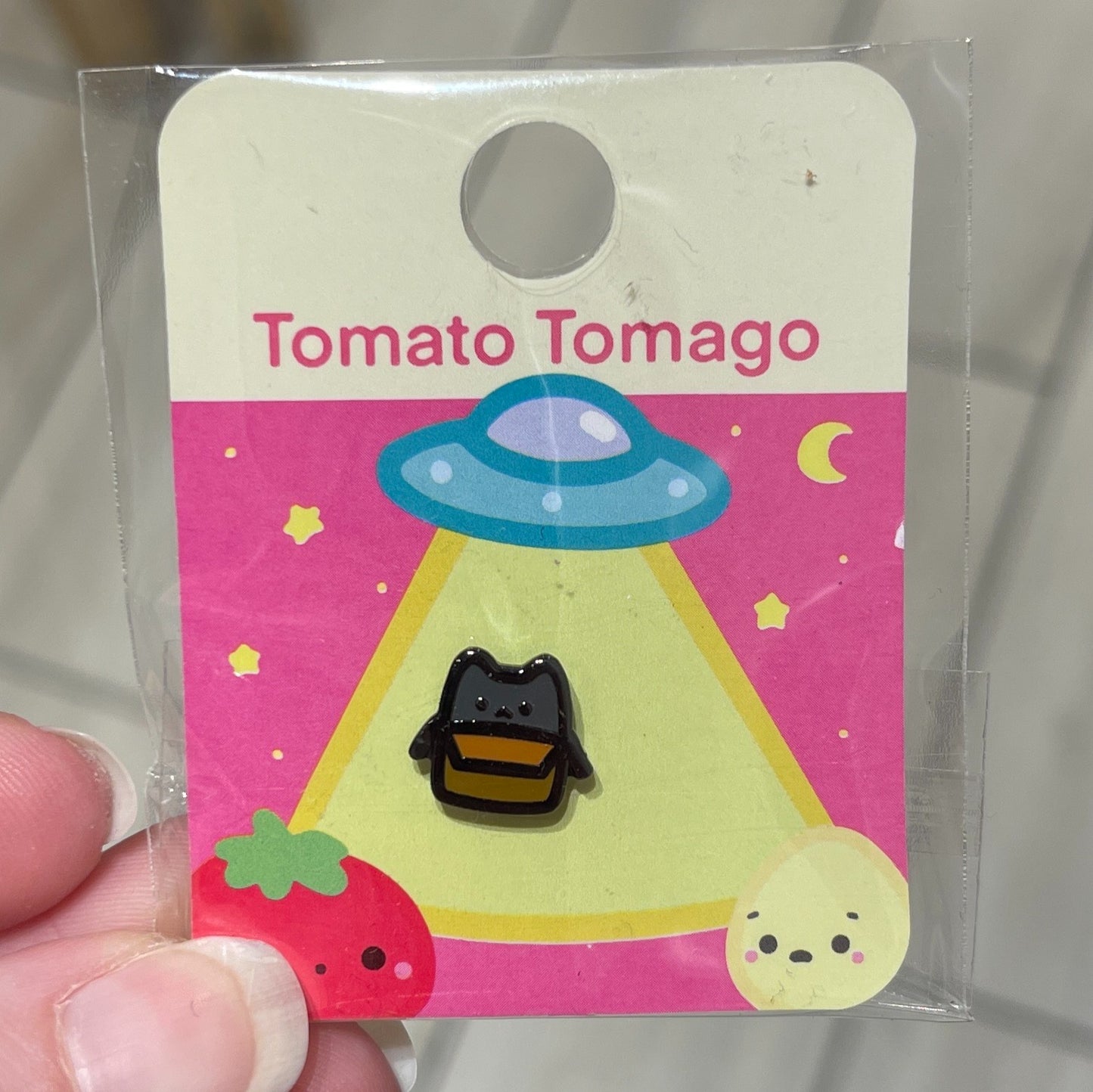 Box Cat Black Mini Pin