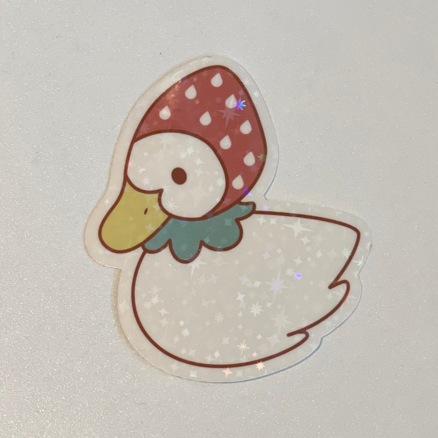Strawberry Duck Sticker