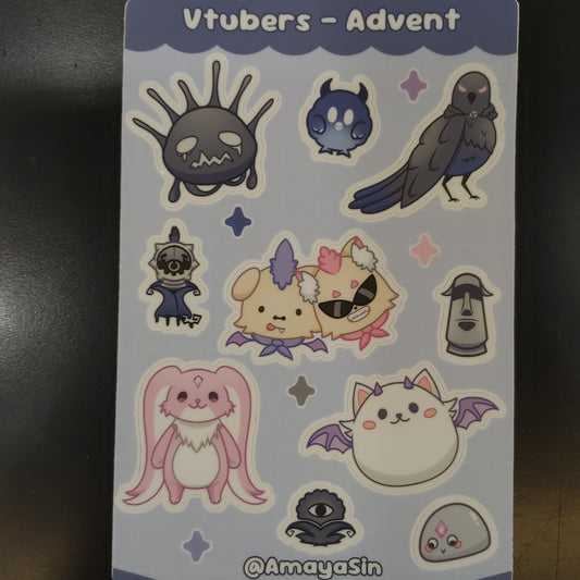 Vtuber Myth Sticker Sheet