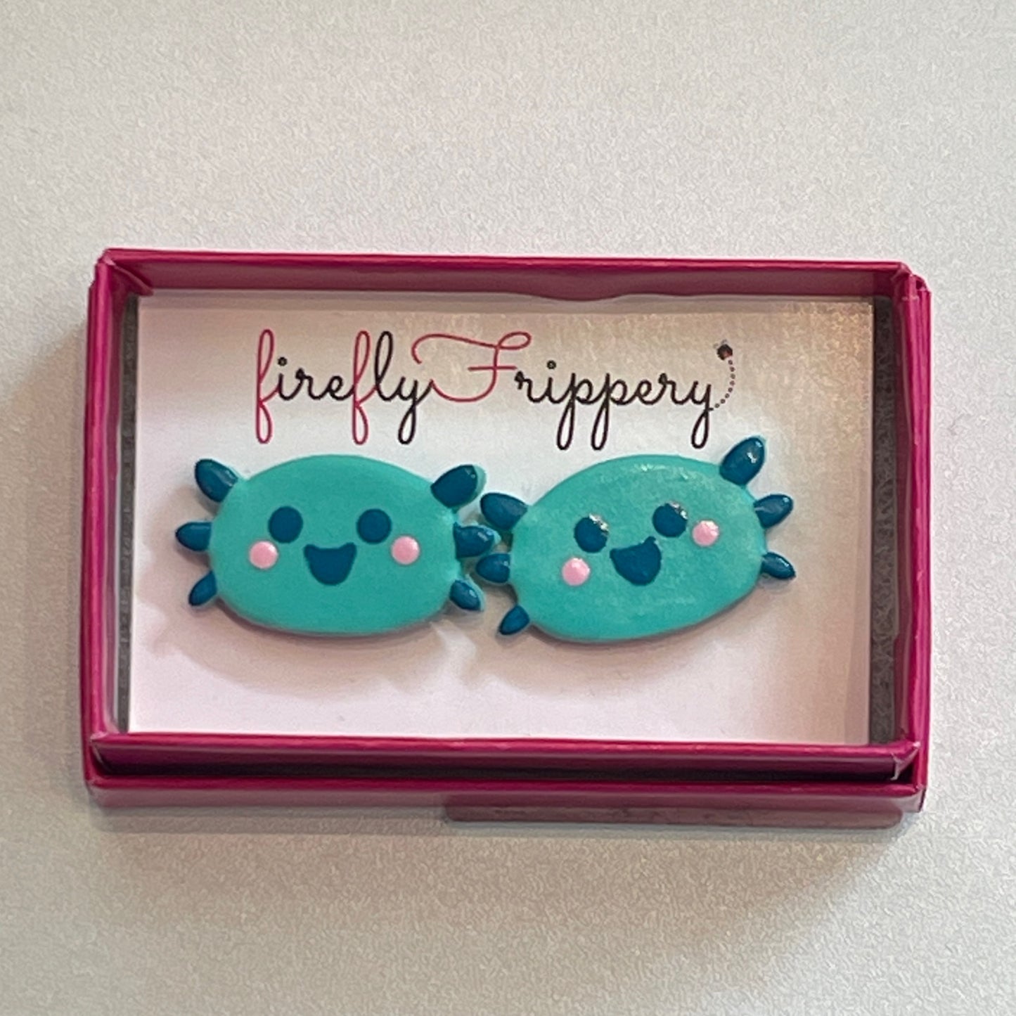 Kawaii Axolotl Studs