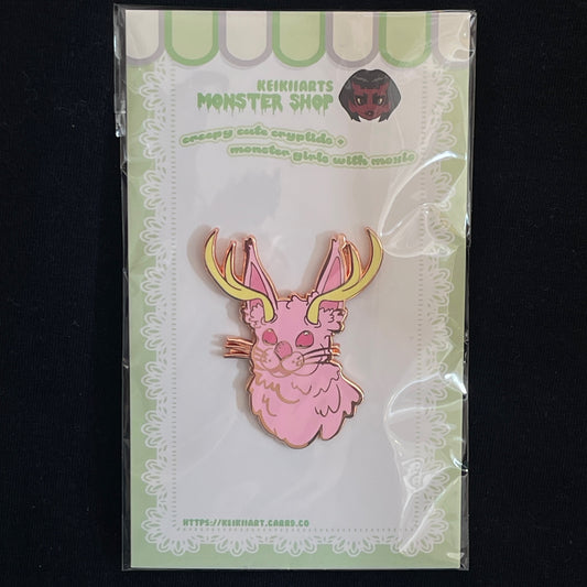 Jackalope Pin (Pink)