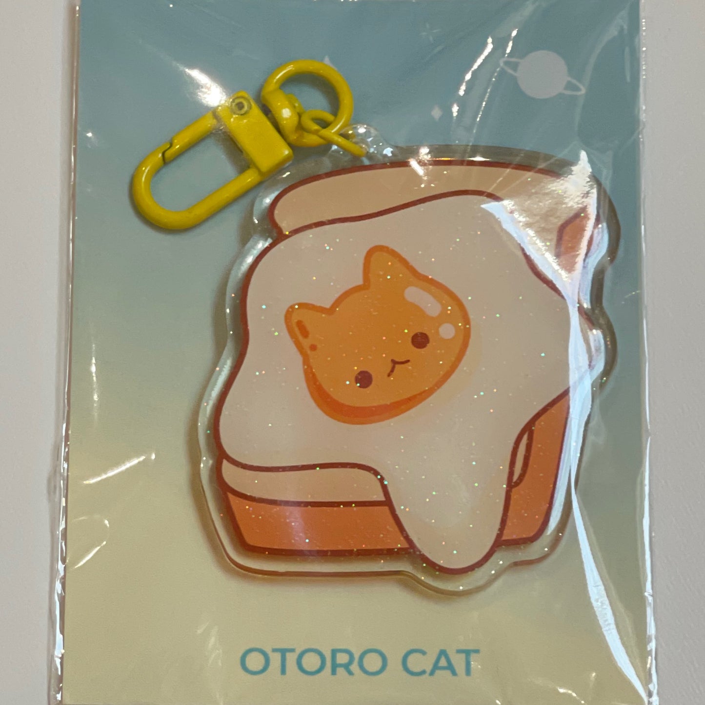 Cat Egg Toast Keychain