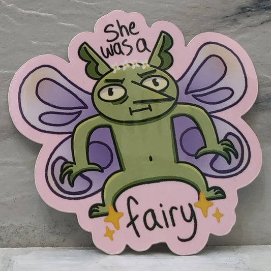 She Was a Fairy Sticker