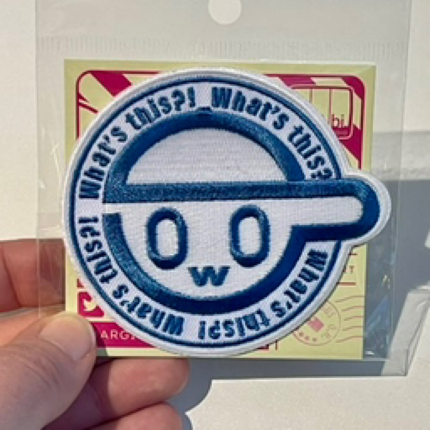 OWO Laughing Man Fabric Patch