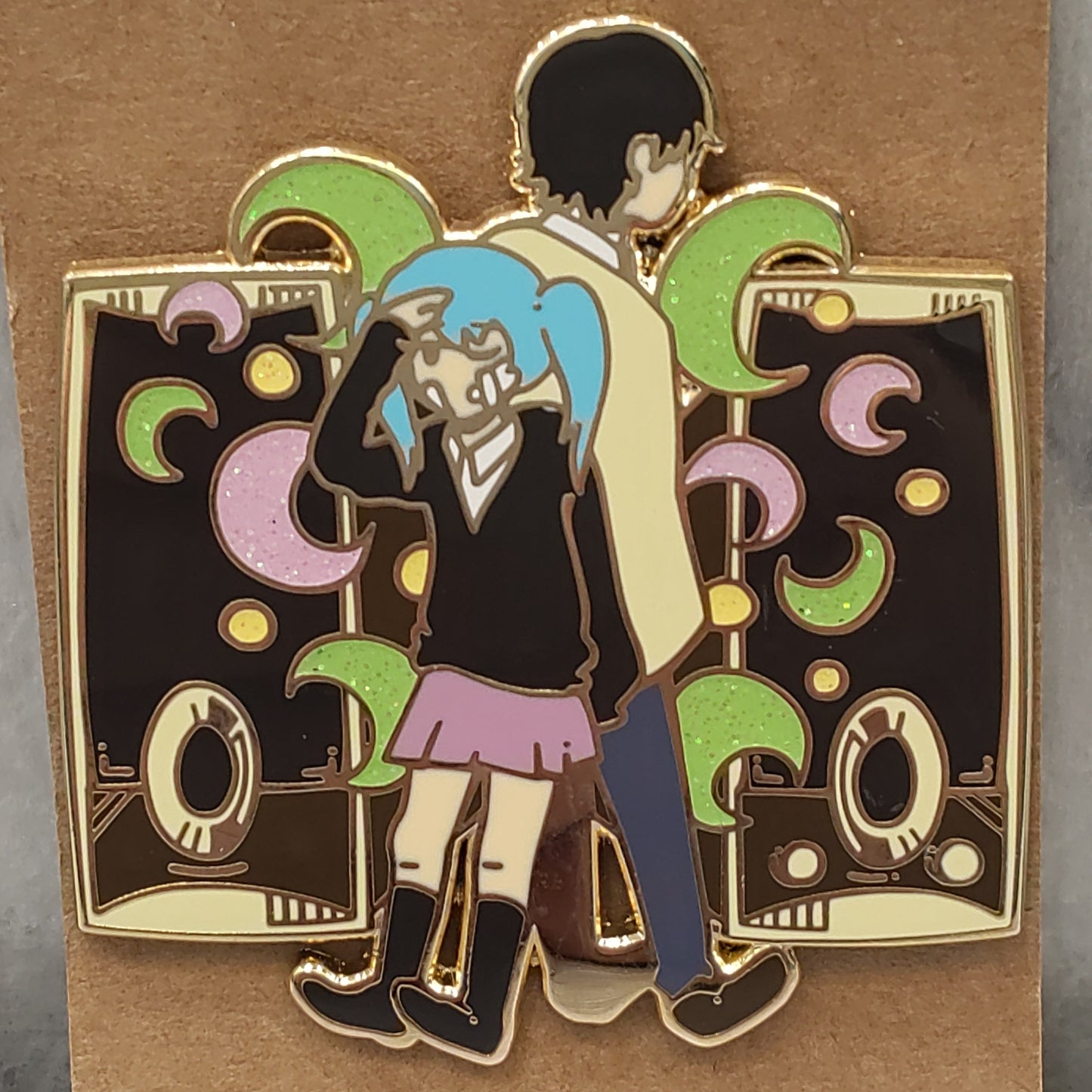 Rolling Girl Enamel Pin
