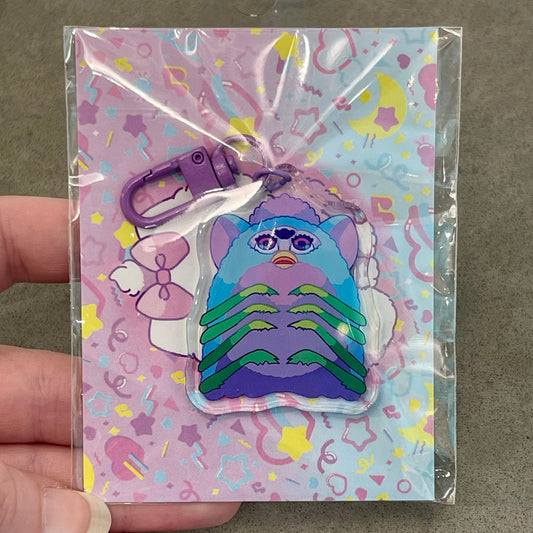 Centipede Furby keychain