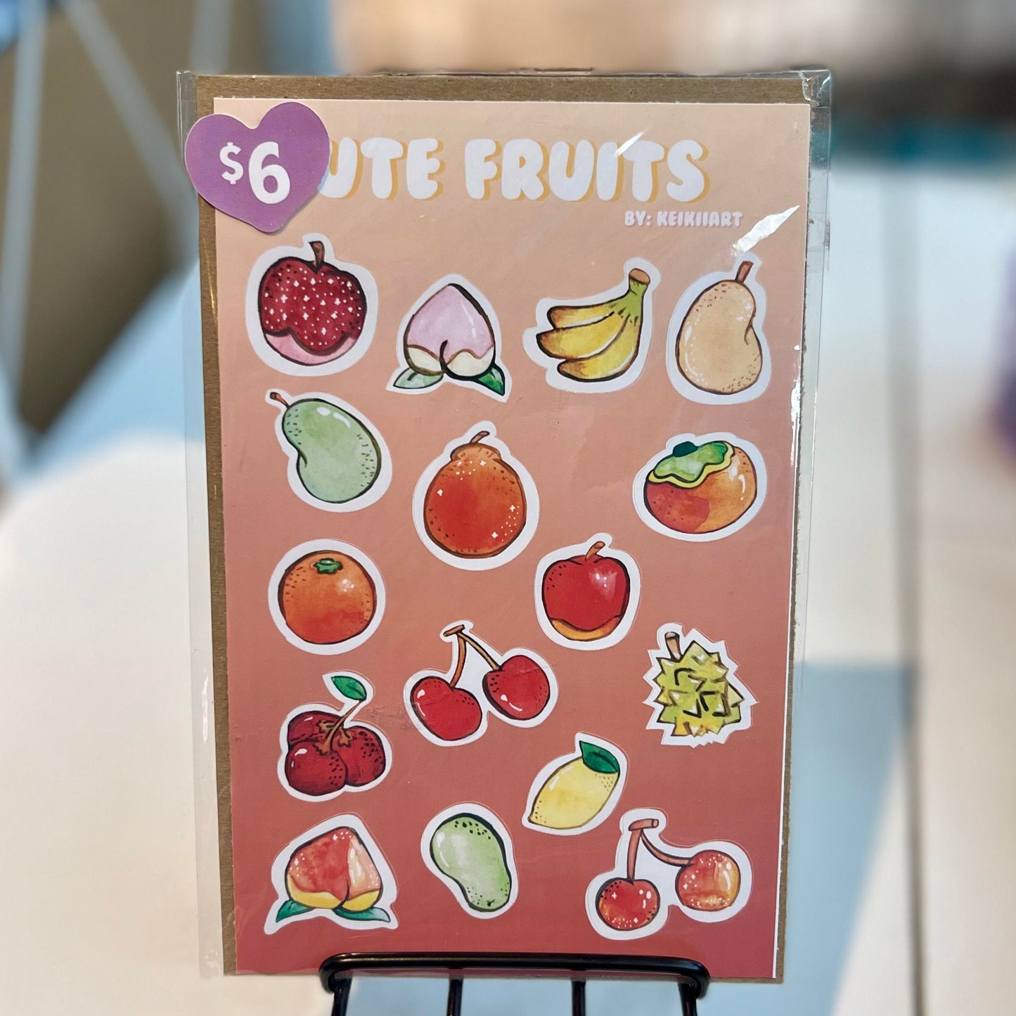 Cute Fruits Sticker Sheet
