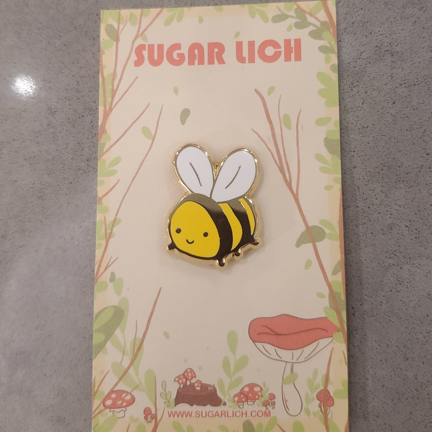 Silly Bee Enamel Pin