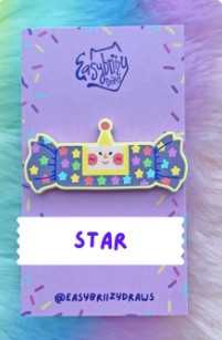 Star Katamari Acrylic Pin