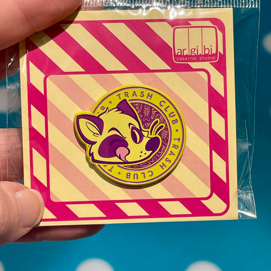 Trash Club Raccoon Enamel Pin