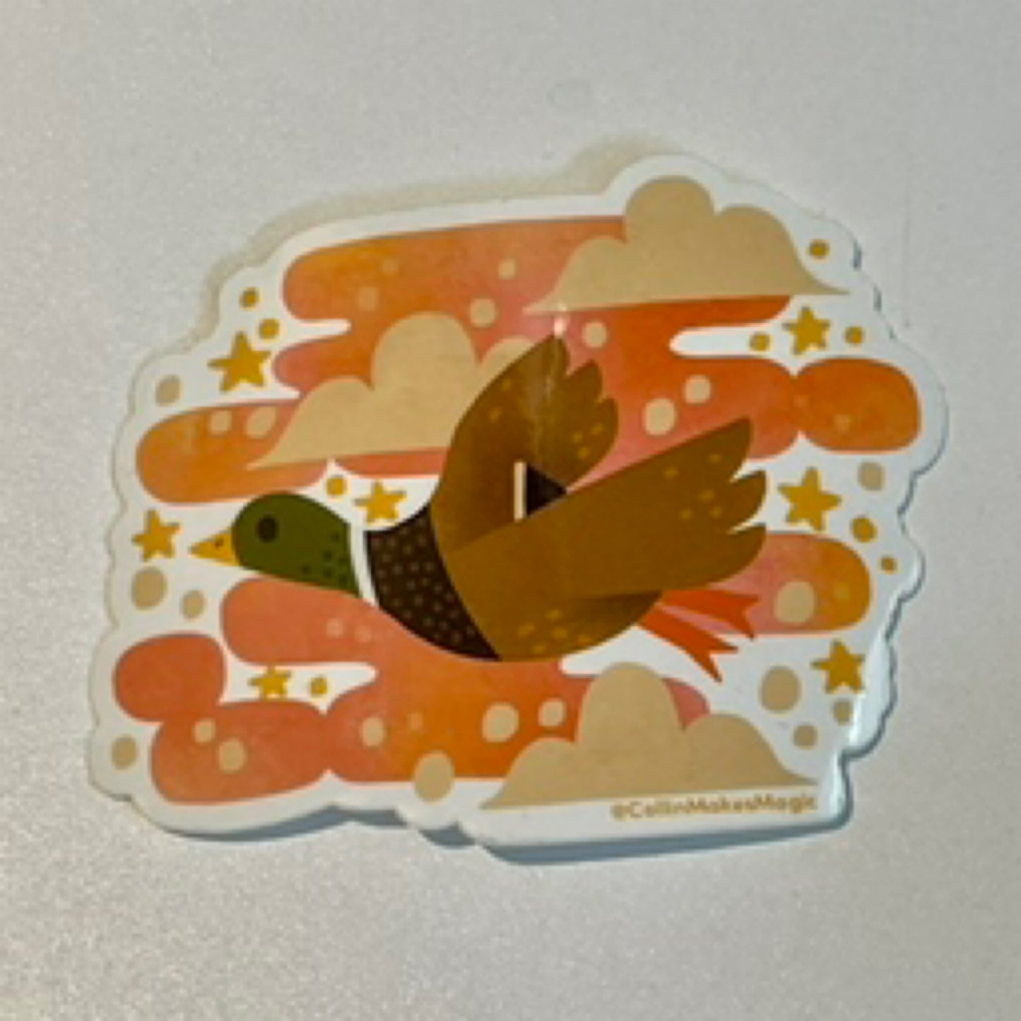 Sky (duck flying) Vinyl Sticker