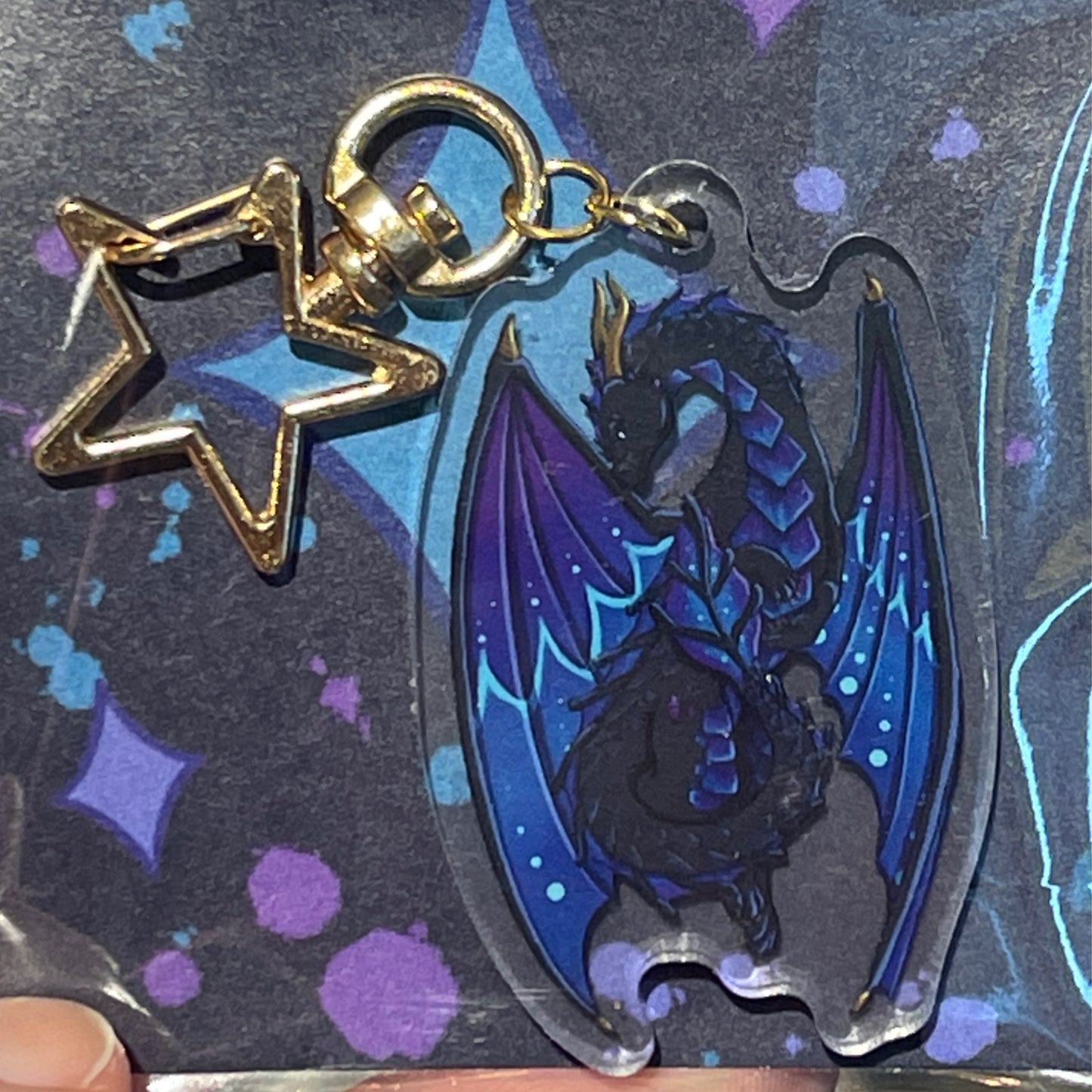 Nebula Dragon Keychain