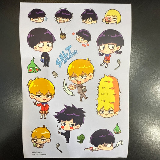 Mob Psycho 100 Sticker Sheet
