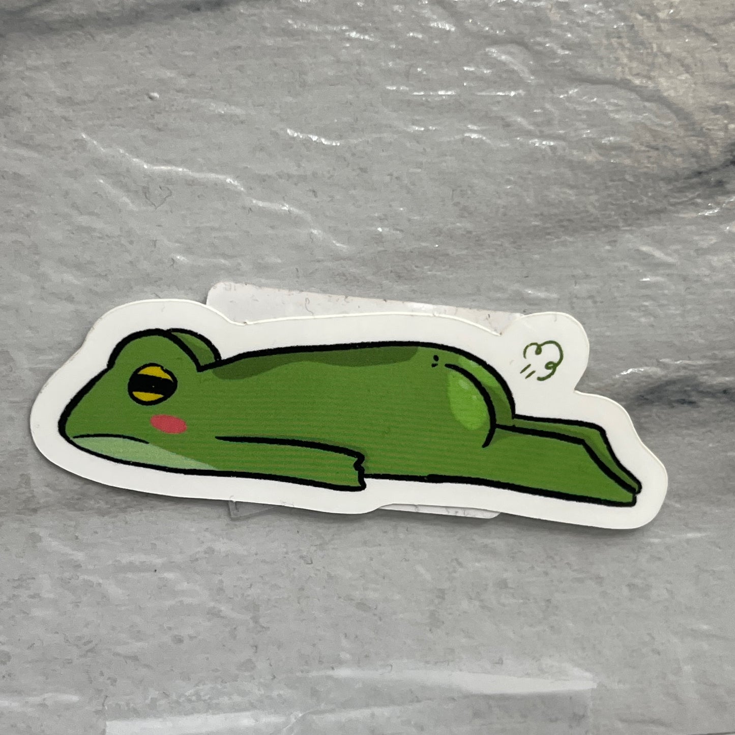 Lazy Frog Sticker