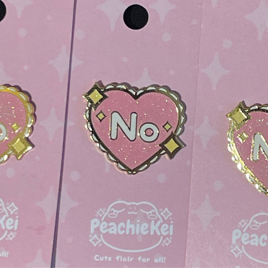 No Enamel Pin