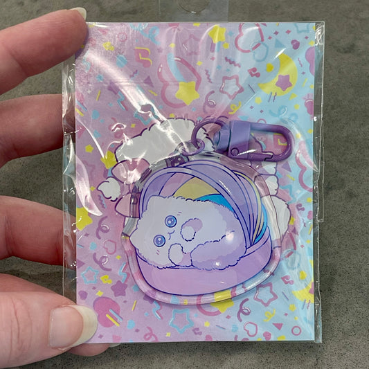 Cat Bed Keychain