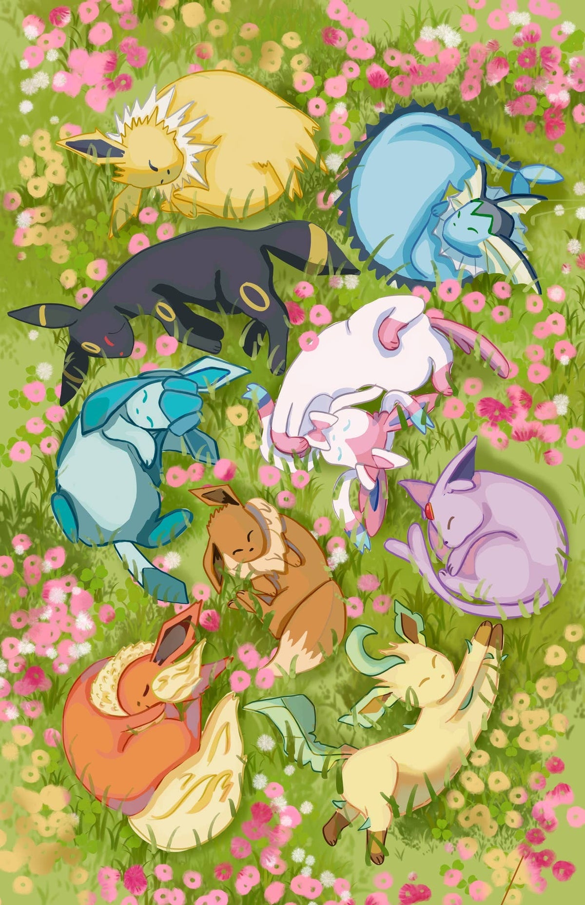 Eeveelutions 11x17 Print