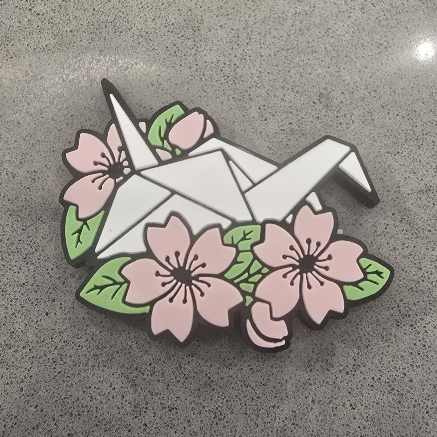 Mimosa Paper Crane Magnet