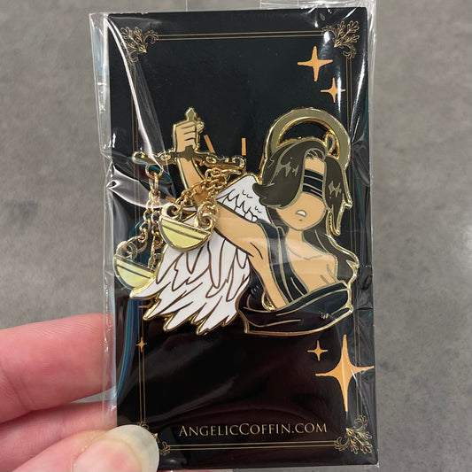Angel of Justice Enamel Pin