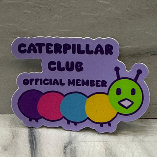 Caterpillar Club Sticker