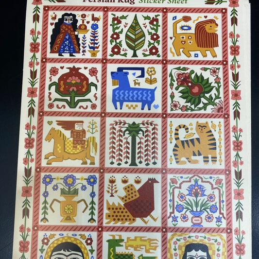 Persian Rug Sticker Sheet