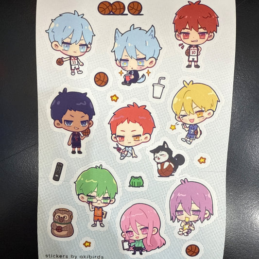 Kuroko no Basket Sticker Sheet