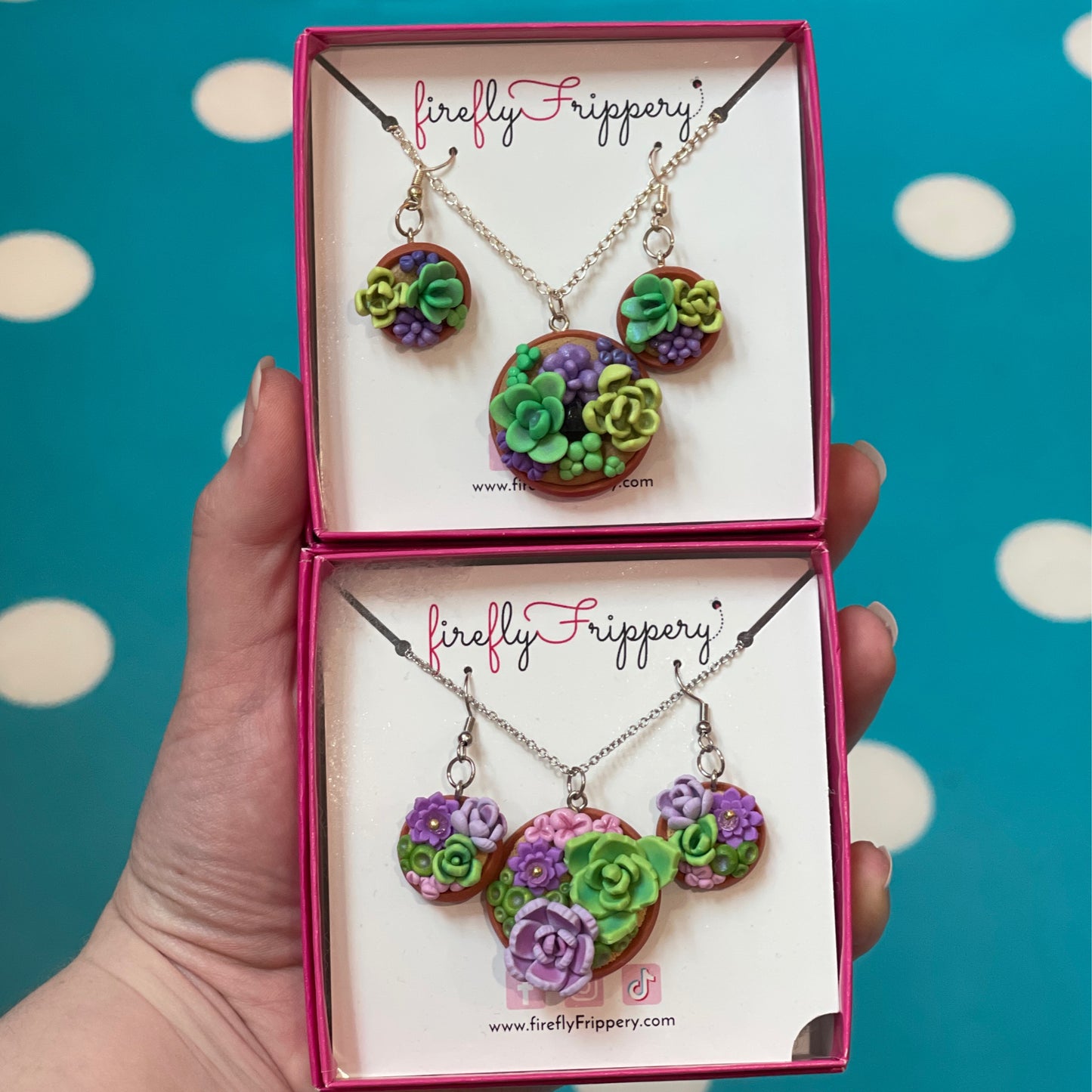 Succulent Jewelry Set