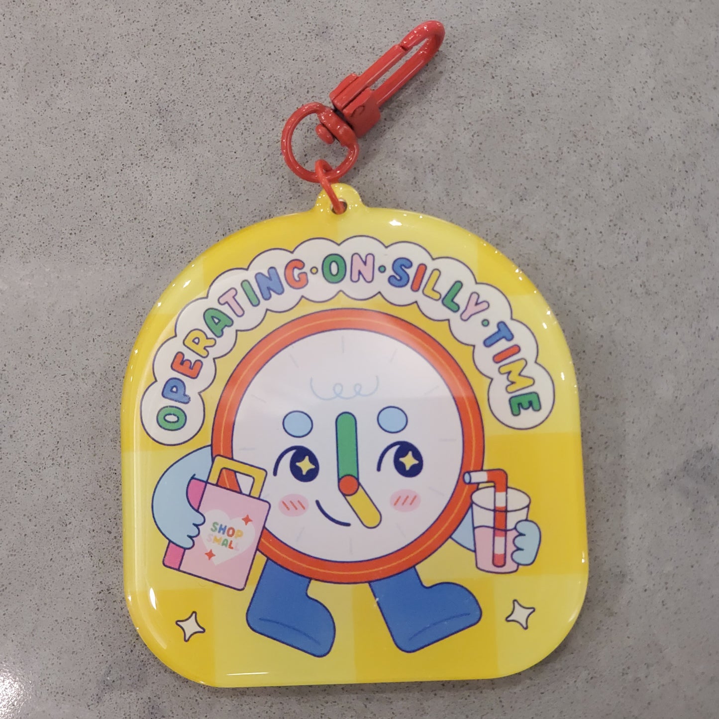 Operating on Silly Time Keychain