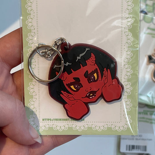 Red Demon PVC Keychain