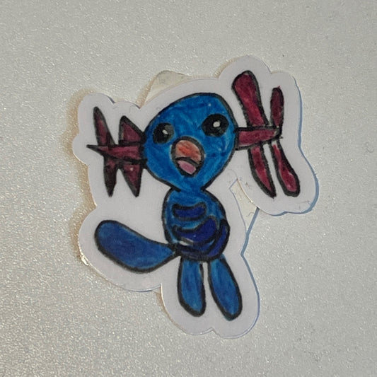 Wooper Sticker by Lemoncake