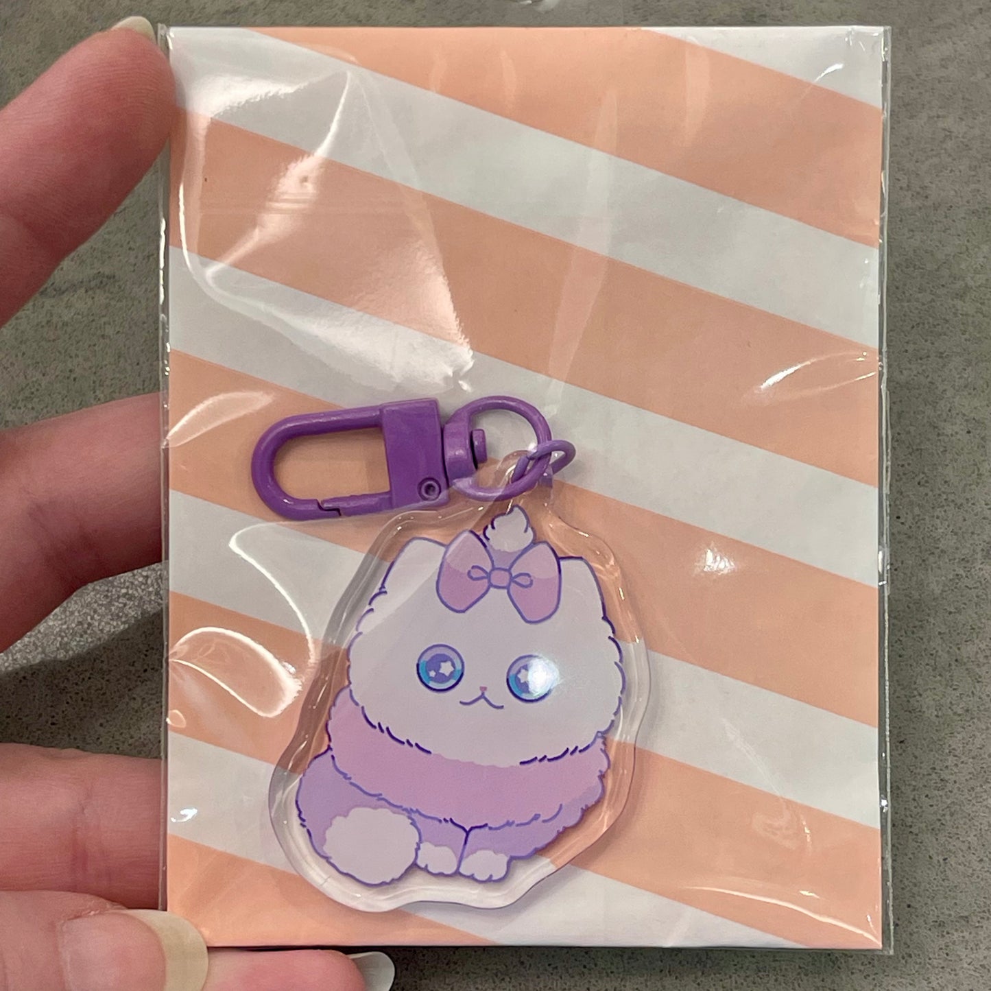 Ribbon Kitty Keychain