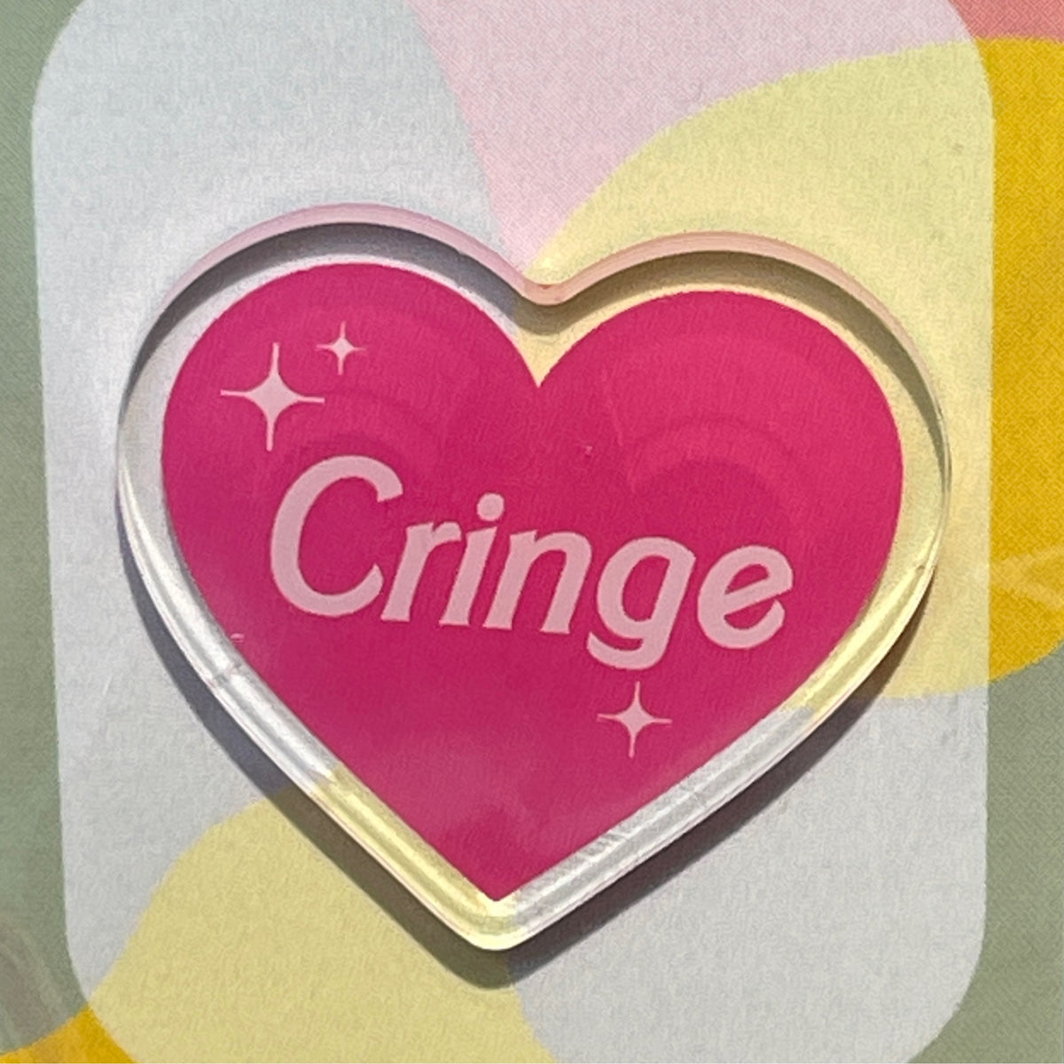 Cringe Heart Pin