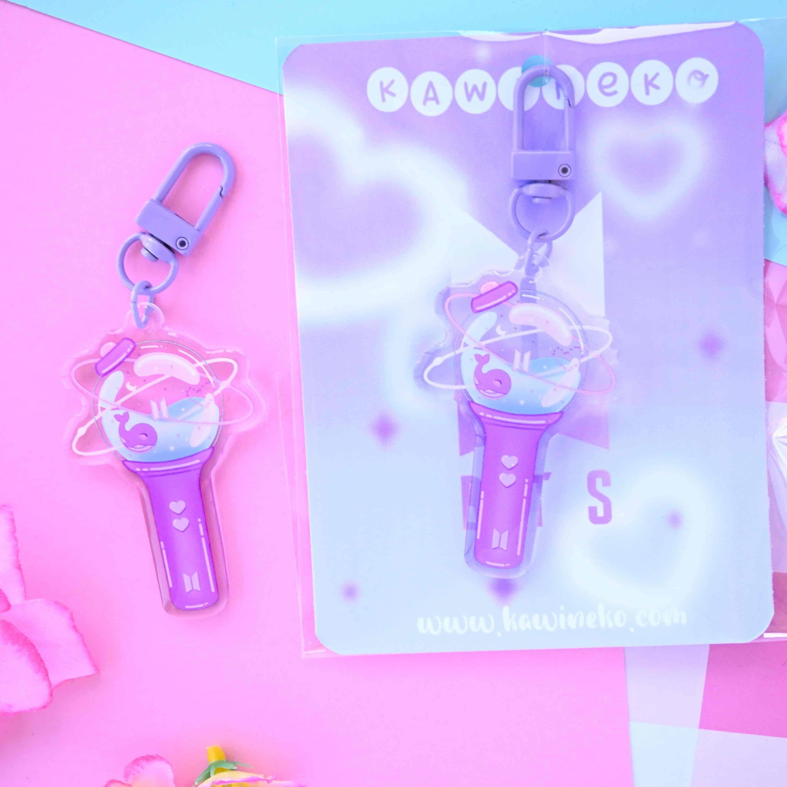 Sticks Drawin BTS Army Bomb Light Stick Keychain – Beetlebug Art Collective